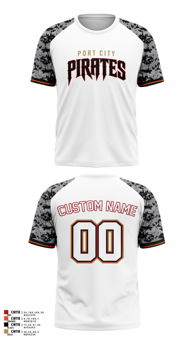 Port City Pirates Short Sleeve Performance Shirt - 6