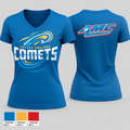 Cottey College Basketball 57354775 Women's Short Sleeve V-neck Shirt - 1