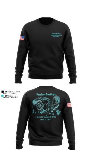 Crew Neck Sweatshirt, Peerless Coatings, Police, Teamtime, Team time, sublimation, custom sports apparel, team uniforms, spirit wear, spiritwear, sports uniforms, custom shirts, team store, custom team store, fundraiser sports, apparel fundraiser