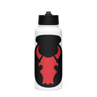 2nd Brigade Combat Team, 34th Infantry Division 70641214 Stainless Steel Water Bottle with a Straw Lid