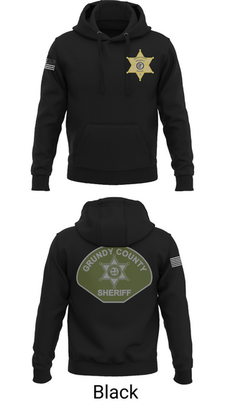 Hoodie, Grundy County Sheriff's Department, Police, Teamtime, Team time, sublimation, custom sports apparel, team uniforms, spirit wear, spiritwear, sports uniforms, custom shirts, team store, custom team store, fundraiser sports, apparel fundraiser