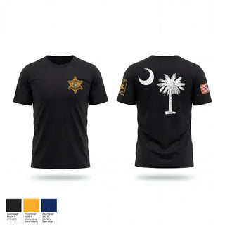 Old School Cotton Feel Shirt, Charleston County Sheriff’s office, Police, Teamtime, Team time, sublimation, custom sports apparel, team uniforms, spirit wear, spiritwear, sports uniforms, custom shirts, team store, custom team store, fundraiser sports, apparel fundraiser