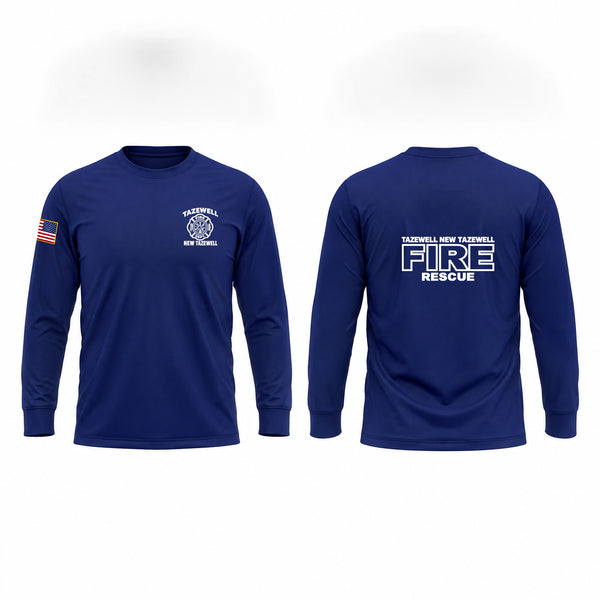 Long Sleeve Performance Shirt, Tazewell/ New Tazewell, Fire Department, Teamtime, Team time, sublimation, custom sports apparel, team uniforms, spirit wear, spiritwear, sports uniforms, custom shirts, team store, custom team store, fundraiser sports, apparel fundraiser