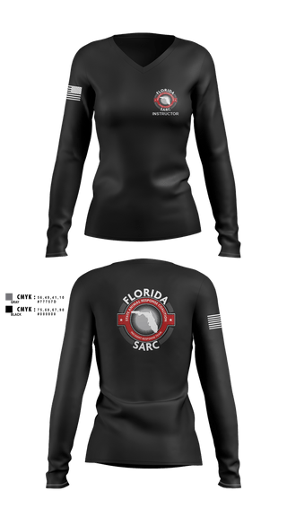 Womens Long Sleeve Vneck Shirt, Florida State Animal Response Coalition, , Teamtime, Team time, sublimation, custom sports apparel, team uniforms, spirit wear, spiritwear, sports uniforms, custom shirts, team store, custom team store, fundraiser sports, apparel fundraiser