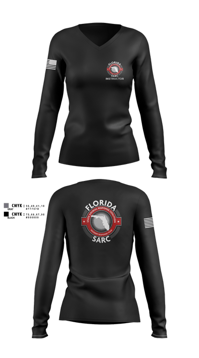 Florida State Animal Response Coalition 45441276 Women's Long Sleeve V-neck Shirt - 10