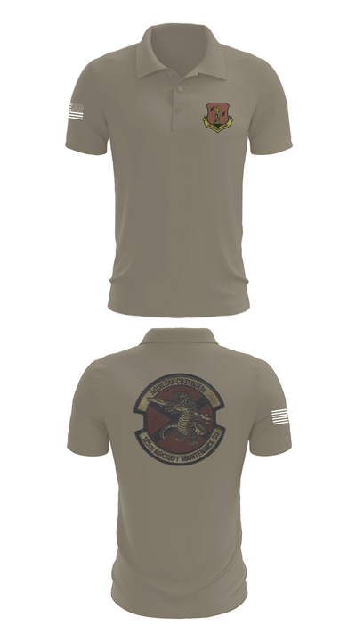 125th Tactical Aircraft Maintenance SQ 70898638 Short Sleeve Performance Polo - 64