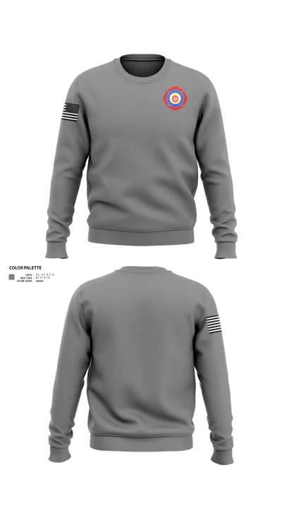 Groves Professional Firefighters Local 1905 75492624 Crew Neck Sweatshirt - 22