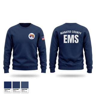 Crew Neck Sweatshirt, Manatee County EMS, EMS/EMT, Teamtime, Team time, sublimation, custom sports apparel, team uniforms, spirit wear, spiritwear, sports uniforms, custom shirts, team store, custom team store, fundraiser sports, apparel fundraiser