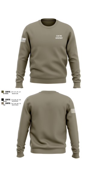 Crew Neck Sweatshirt, Elsie Fire Department, Fire Department, Teamtime, Team time, sublimation, custom sports apparel, team uniforms, spirit wear, spiritwear, sports uniforms, custom shirts, team store, custom team store, fundraiser sports, apparel fundraiser