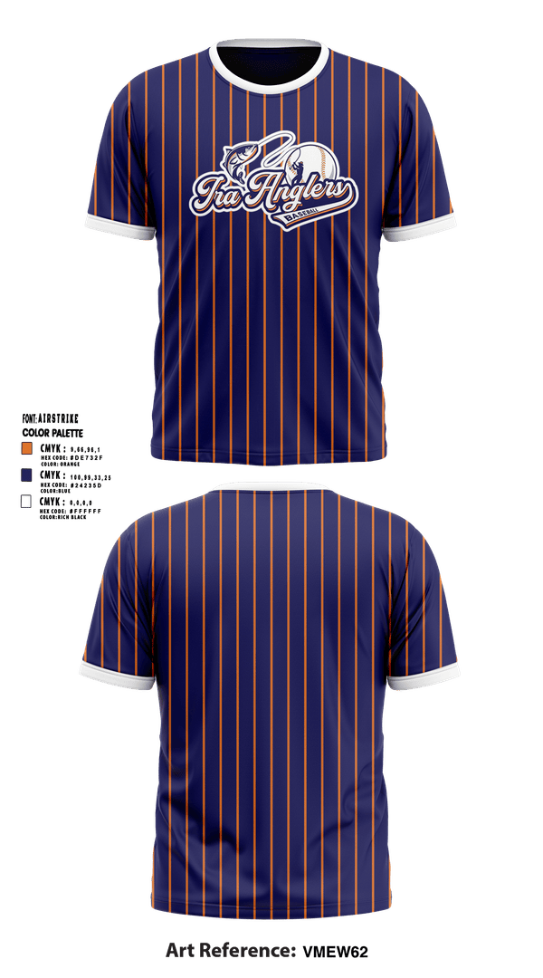 Short Sleeve Performance Shirt, Ira Township Anglers, Baseball, Teamtime, Team time, sublimation, custom sports apparel, team uniforms, spirit wear, spiritwear, sports uniforms, custom shirts, team store, custom team store, fundraiser sports, apparel fundraiser