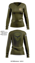 SWAT 37842893 Women's Long Sleeve V-neck Shirt - 1