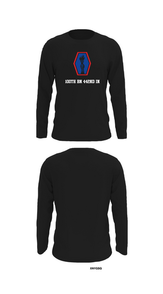 Long Sleeve Performance Shirt, 100th BN 442nd IN, , Teamtime, Team time, sublimation, custom sports apparel, team uniforms, spirit wear, spiritwear, sports uniforms, custom shirts, team store, custom team store, fundraiser sports, apparel fundraiser