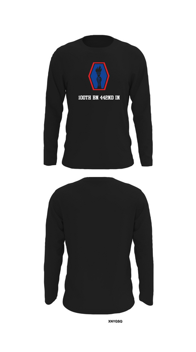 100th BN 442nd IN 13919560 Long Sleeve Performance Shirt 32