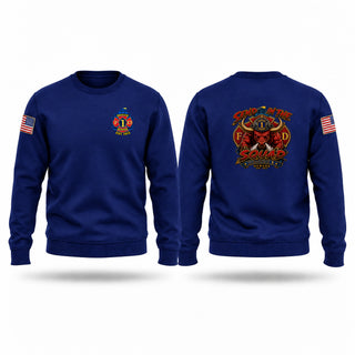 Crew Neck Sweatshirt, Rescue 1, Fire Department, Teamtime, Team time, sublimation, custom sports apparel, team uniforms, spirit wear, spiritwear, sports uniforms, custom shirts, team store, custom team store, fundraiser sports, apparel fundraiser