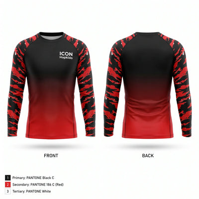 ICON Hapkido Long Sleeve Rash Guard Shirt - 1