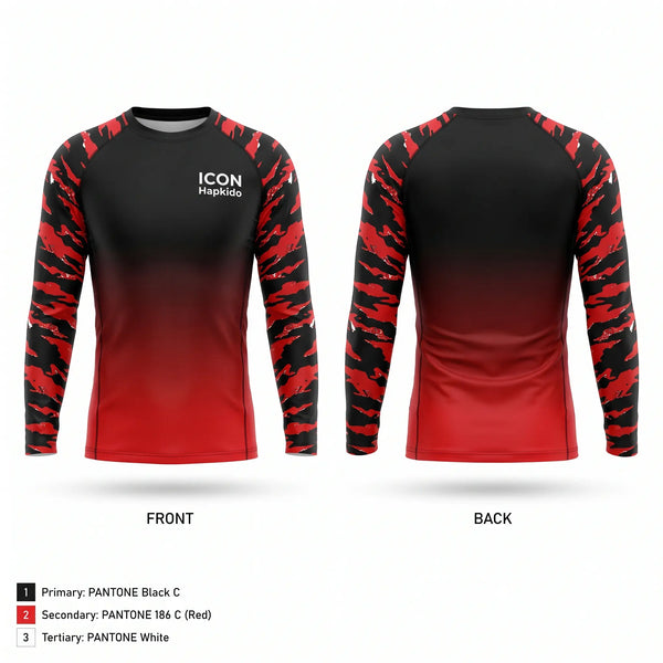 Long Sleeve Rash Guard Shirt, ICON Hapkido, , Teamtime, Team time, sublimation, custom sports apparel, team uniforms, spirit wear, spiritwear, sports uniforms, custom shirts, team store, custom team store, fundraiser sports, apparel fundraiser