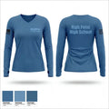 MD-091st 18650943 Women's Long Sleeve V-neck Shirt - 1