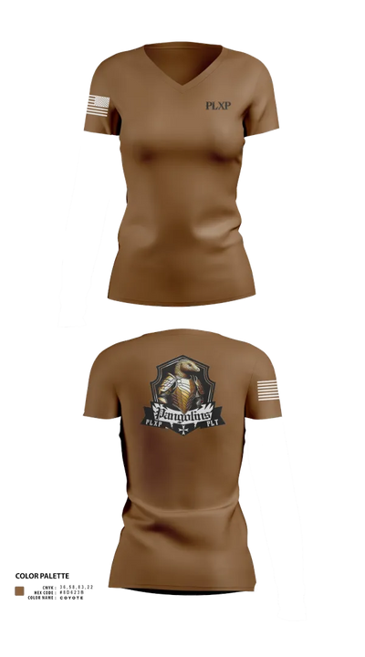 PLXP PLT Pangolins 58795732 Women's Short Sleeve V-neck Shirt - 30