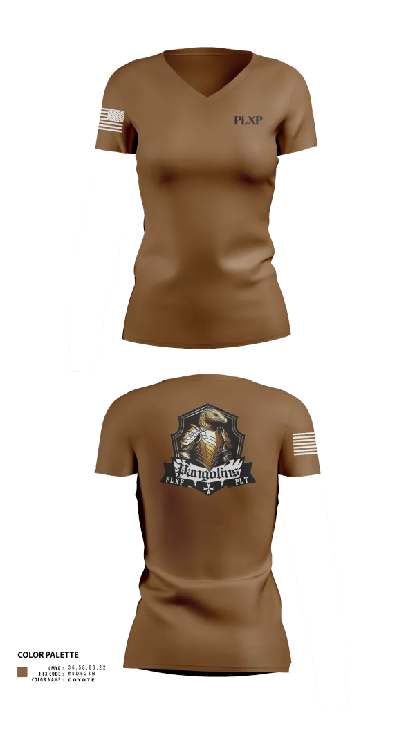 Womens Short Sleeve Vneck Shirt, PLXP PLT Pangolins, , Teamtime, Team time, sublimation, custom sports apparel, team uniforms, spirit wear, spiritwear, sports uniforms, custom shirts, team store, custom team store, fundraiser sports, apparel fundraiser