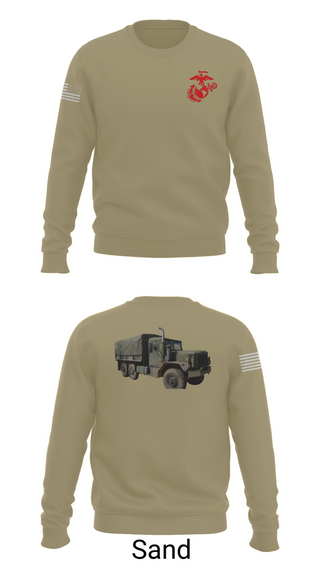 Crew Neck Sweatshirt, H&S Battalion HQ CO Station Motor T, , Teamtime, Team time, sublimation, custom sports apparel, team uniforms, spirit wear, spiritwear, sports uniforms, custom shirts, team store, custom team store, fundraiser sports, apparel fundraiser