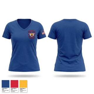 Womens Short Sleeve Vneck Shirt, Panguitch City Fire Department, Fire Department, Teamtime, Team time, sublimation, custom sports apparel, team uniforms, spirit wear, spiritwear, sports uniforms, custom shirts, team store, custom team store, fundraiser sports, apparel fundraiser