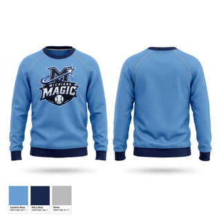 Crew Neck Sweatshirt, Michiana Magic Baseball Club, Baseball, Teamtime, Team time, sublimation, custom sports apparel, team uniforms, spirit wear, spiritwear, sports uniforms, custom shirts, team store, custom team store, fundraiser sports, apparel fundraiser