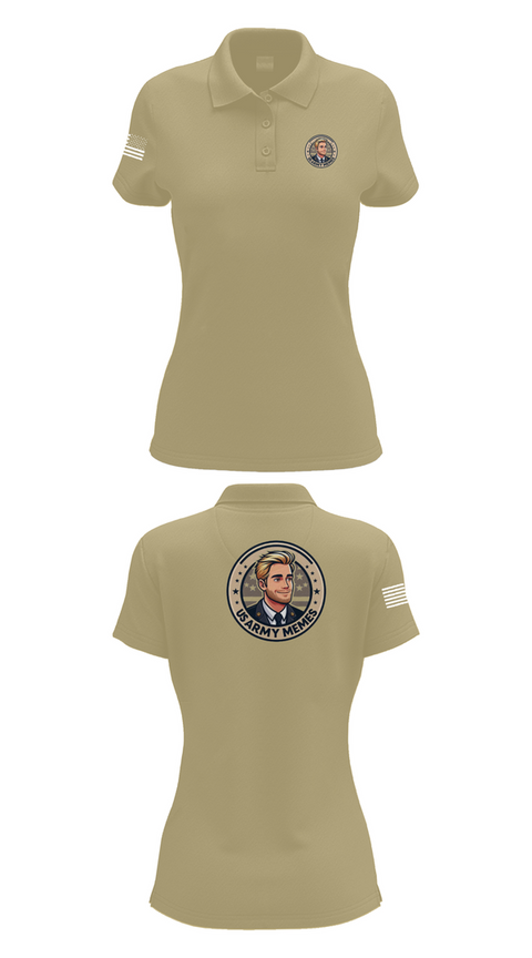 Womens Short Sleeve Performance Polo, U.S Army memes, , Teamtime, Team time, sublimation, custom sports apparel, team uniforms, spirit wear, spiritwear, sports uniforms, custom shirts, team store, custom team store, fundraiser sports, apparel fundraiser
