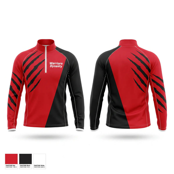 Quarter Zip Jacket, Warriors Dynasty, , Teamtime, Team time, sublimation, custom sports apparel, team uniforms, spirit wear, spiritwear, sports uniforms, custom shirts, team store, custom team store, fundraiser sports, apparel fundraiser