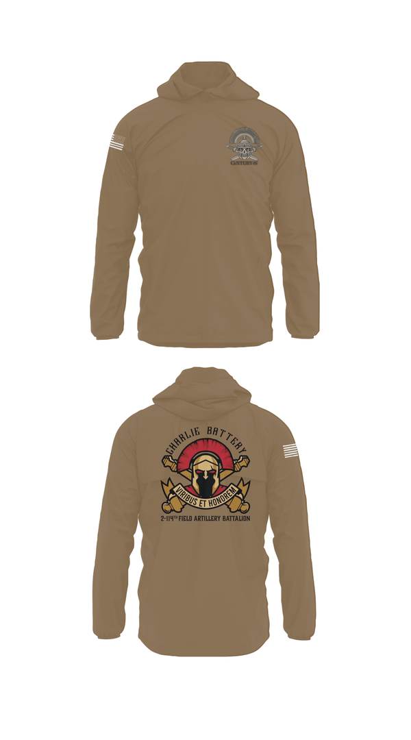 Windbreaker, Charlie BTRY 2-114th FA, , Teamtime, Team time, sublimation, custom sports apparel, team uniforms, spirit wear, spiritwear, sports uniforms, custom shirts, team store, custom team store, fundraiser sports, apparel fundraiser