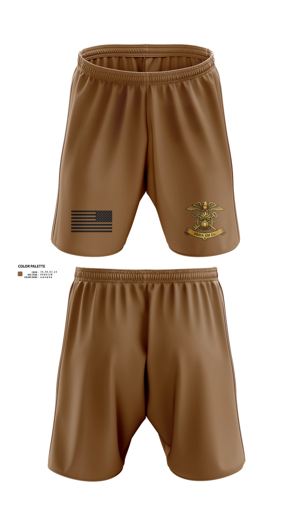 Athletic Shorts With Pockets, 880th QM CO, Army, Teamtime, Team time, sublimation, custom sports apparel, team uniforms, spirit wear, spiritwear, sports uniforms, custom shirts, team store, custom team store, fundraiser sports, apparel fundraiser