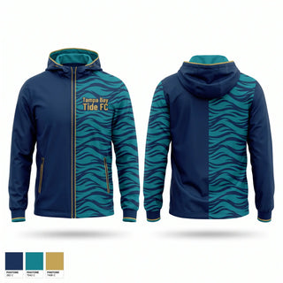 Windbreaker, Tampa Bay Tide FC, Men's Soccer, Teamtime, Team time, sublimation, custom sports apparel, team uniforms, spirit wear, spiritwear, sports uniforms, custom shirts, team store, custom team store, fundraiser sports, apparel fundraiser