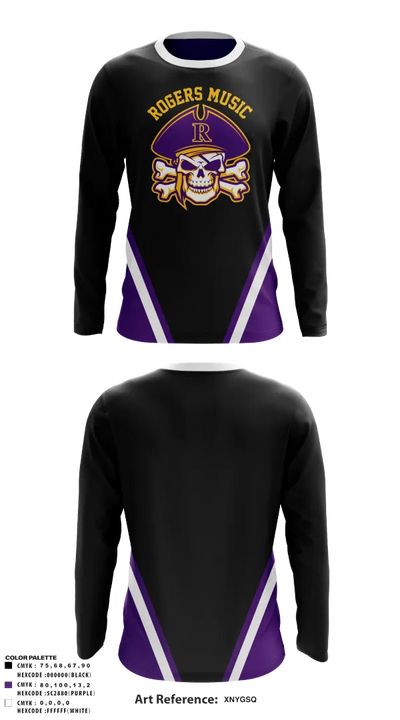Rogers Music 78433672 Long Sleeve Performance Shirt 4