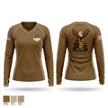 CCAF 27164787 Women's Long Sleeve V-neck Shirt - 1