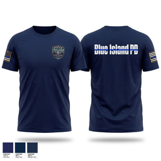 Old School Cotton Feel Shirt, Blue Island Police Department, Police, Teamtime, Team time, sublimation, custom sports apparel, team uniforms, spirit wear, spiritwear, sports uniforms, custom shirts, team store, custom team store, fundraiser sports, apparel fundraiser