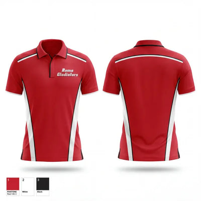 Roma Gladiators 40628325 Short Sleeve Performance Polo - 1