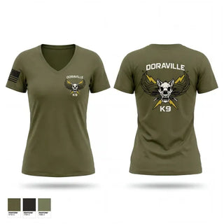 Womens Short Sleeve Vneck Shirt, Doraville K9, Police, Teamtime, Team time, sublimation, custom sports apparel, team uniforms, spirit wear, spiritwear, sports uniforms, custom shirts, team store, custom team store, fundraiser sports, apparel fundraiser