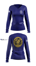 Capitol Heights Police Dept. 66075922 Women's Long Sleeve V-neck Shirt - 3