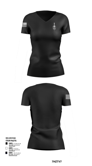 Womens Short Sleeve Vneck Shirt, Southern Field Office (CID), , Teamtime, Team time, sublimation, custom sports apparel, team uniforms, spirit wear, spiritwear, sports uniforms, custom shirts, team store, custom team store, fundraiser sports, apparel fundraiser