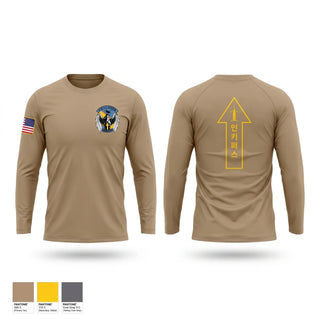 Long Sleeve Performance Shirt, Bravo Co 3-2GSAB 2CAB 2ID, Army, Teamtime, Team time, sublimation, custom sports apparel, team uniforms, spirit wear, spiritwear, sports uniforms, custom shirts, team store, custom team store, fundraiser sports, apparel fundraiser
