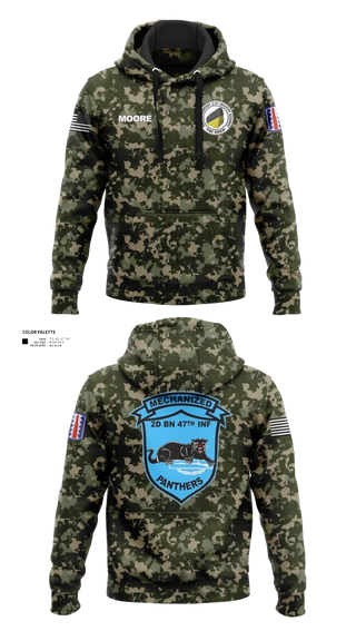 Hoodie, C Co 2-47 197th Infantry Brigade, , Teamtime, Team time, sublimation, custom sports apparel, team uniforms, spirit wear, spiritwear, sports uniforms, custom shirts, team store, custom team store, fundraiser sports, apparel fundraiser