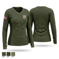 Crawford county detective Women's Long Sleeve V-neck Shirt - 1