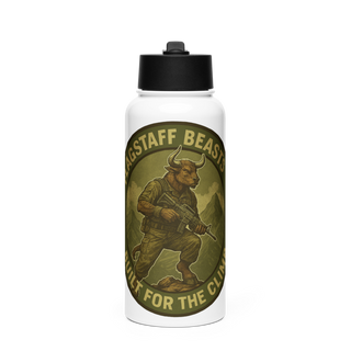 Flagstaff Recruiting 91126622 Stainless Steel Water Bottle with a Straw Lid
