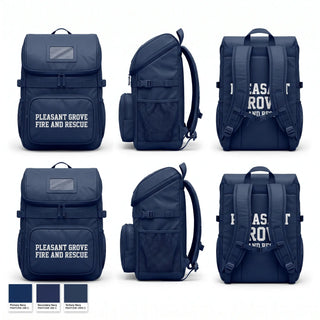 Gear Bag, Pleasant grove fire and rescue, Fire Department, Teamtime, Team time, sublimation, custom sports apparel, team uniforms, spirit wear, spiritwear, sports uniforms, custom shirts, team store, custom team store, fundraiser sports, apparel fundraiser