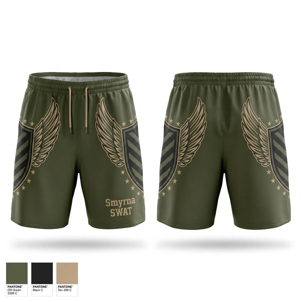 Athletic Shorts With Pockets, Smyrna SWAT, Police, Teamtime, Team time, sublimation, custom sports apparel, team uniforms, spirit wear, spiritwear, sports uniforms, custom shirts, team store, custom team store, fundraiser sports, apparel fundraiser