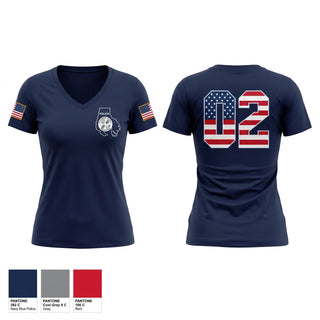 Womens Short Sleeve Vneck Shirt, Baltimore County Police Department - Woodlawn Precinct, Police, Teamtime, Team time, sublimation, custom sports apparel, team uniforms, spirit wear, spiritwear, sports uniforms, custom shirts, team store, custom team store, fundraiser sports, apparel fundraiser