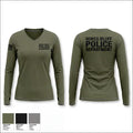 HOKES BLUFF POLICE DEPARTMENT 69321559 Women's Long Sleeve V-neck Shirt - 1