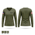 PERT Women's Long Sleeve V-neck Shirt - 1