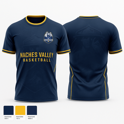 Naches Valley Ranger Basketball Old School Cotton Feel Shirt - 1