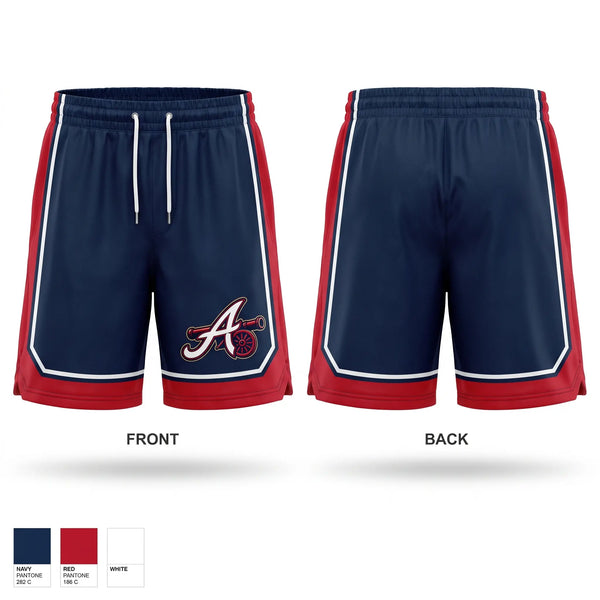 Athletic Shorts With Pockets, East Texas Arsenal, Baseball, Teamtime, Team time, sublimation, custom sports apparel, team uniforms, spirit wear, spiritwear, sports uniforms, custom shirts, team store, custom team store, fundraiser sports, apparel fundraiser