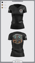 Ghost Riders 85736262 Women's Short Sleeve V-neck Shirt - 5